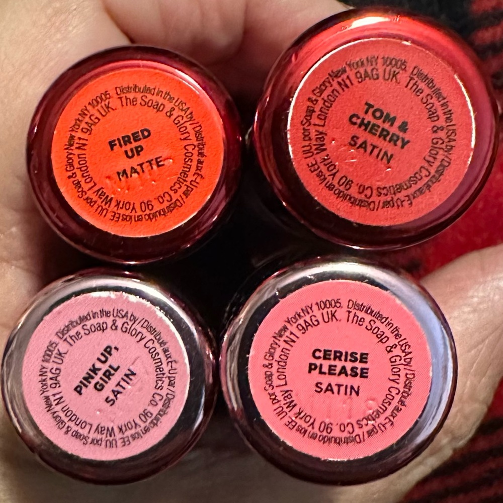 4 sexy mother pucker lipsticks by soap and glory